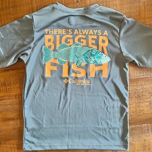 Boys Columbia PFG Moisture Wicking Short Sleeve Tee Size XS (6-7)